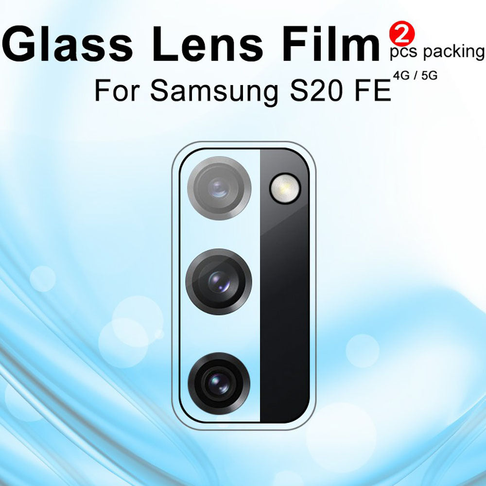 IMAK for Samsung Galaxy S20 FE/S20 Fan Edition/S20 FE 5G/S20 Fan Edition 5G/S20 Lite/S20 FE 2022 2Pcs/Pack Clear Glass Camera Lens Film