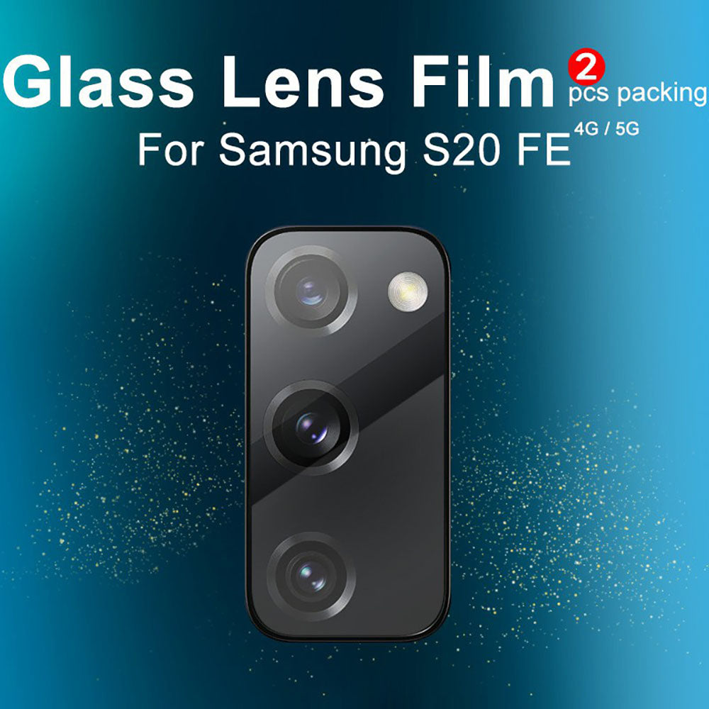 IMAK for Samsung Galaxy S20 FE/S20 Fan Edition/S20 FE 5G/S20 Fan Edition 5G/S20 Lite/S20 FE 2022 2Pcs/Pack Clear Glass Camera Lens Film