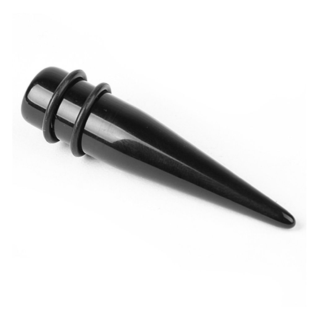 Acrylic Expander Taper Ear Stretching Plug 14mm - Black