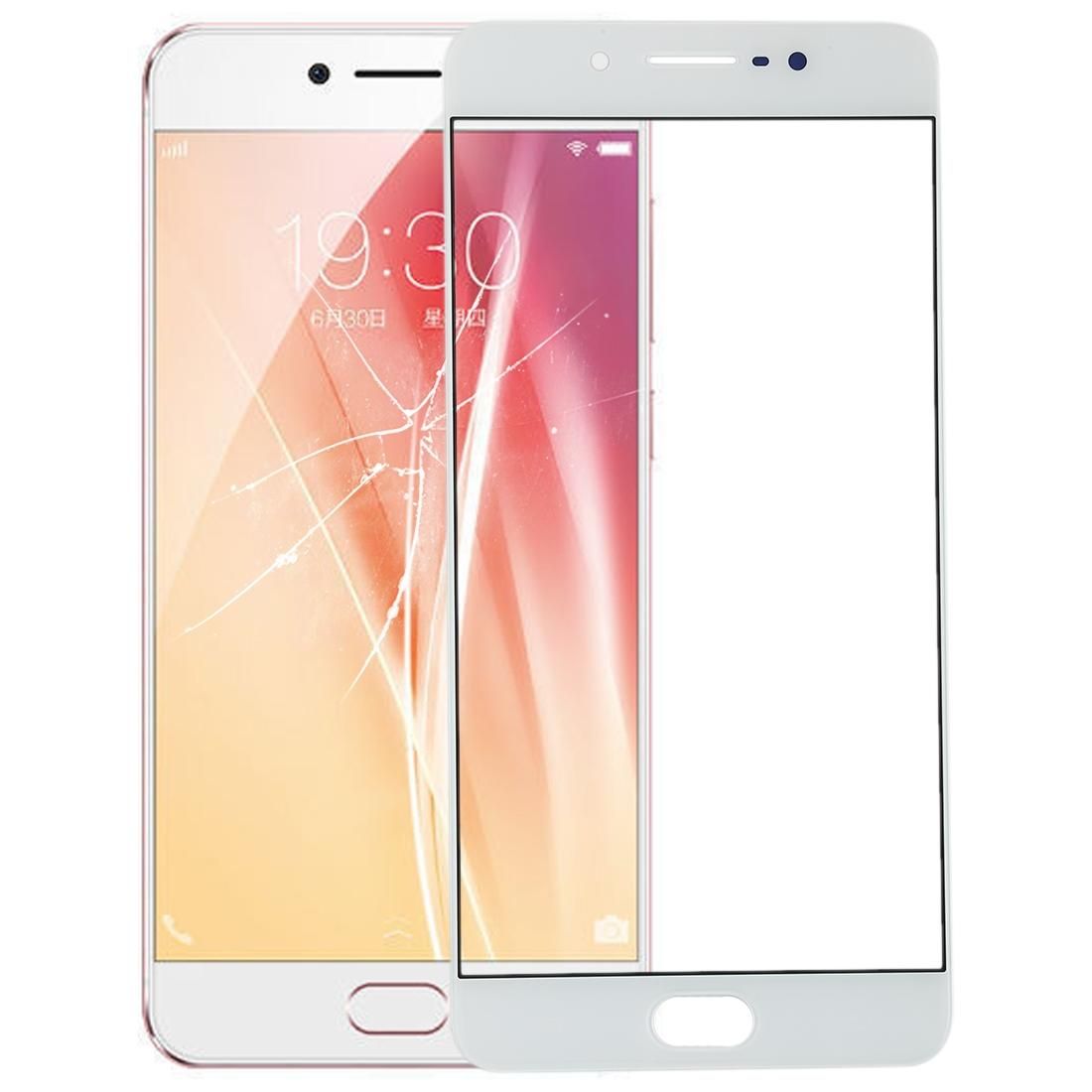 Front Screen Outer Glass Lens for Vivo X7 Plus (White)