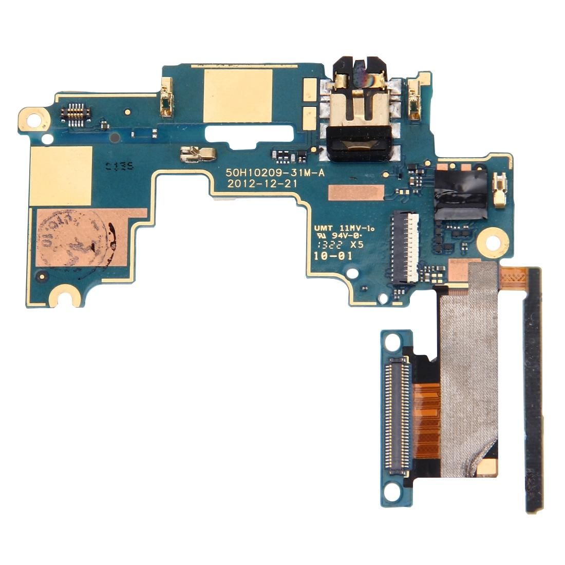 Mainboard & Volume Control Button / Earphone Jack Flex Cable  for HTC One M7 / 801e / 801n