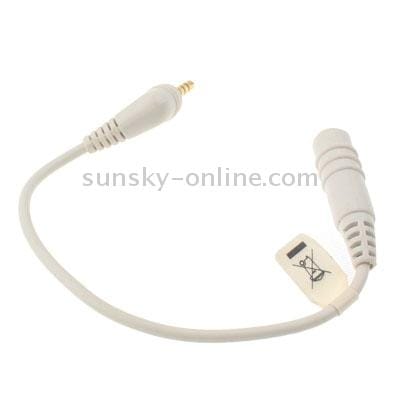 2.5 Male to 3.5 Female Converter Audio Cable, Length: approx 15cm (White)