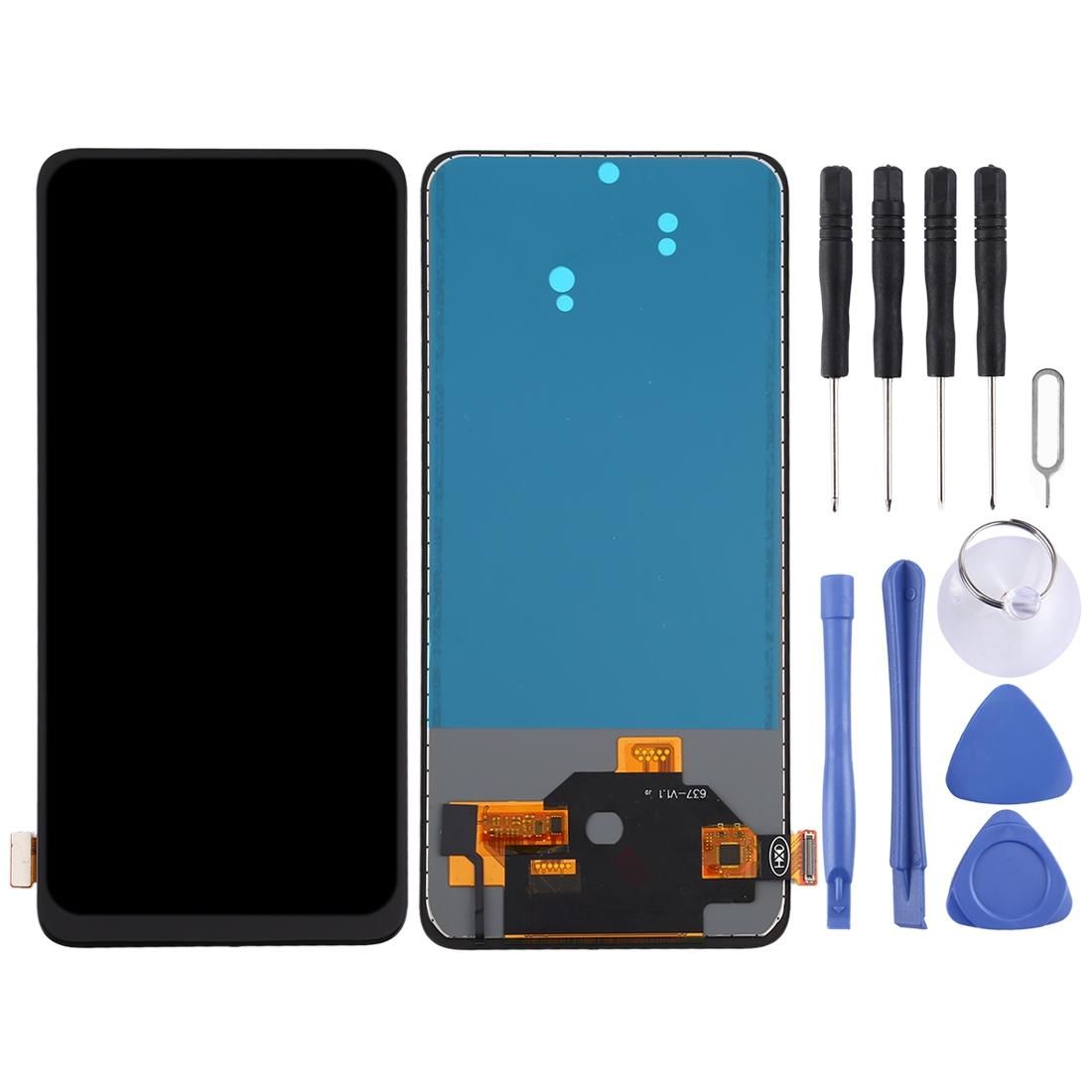 TFT Material LCD Screen and Digitizer Full Assembly  For OPPO Reno 10x zoom