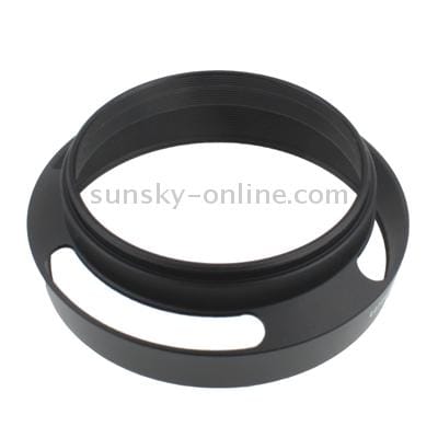 49mm Metal Vented Lens Hood for Leica (Black)