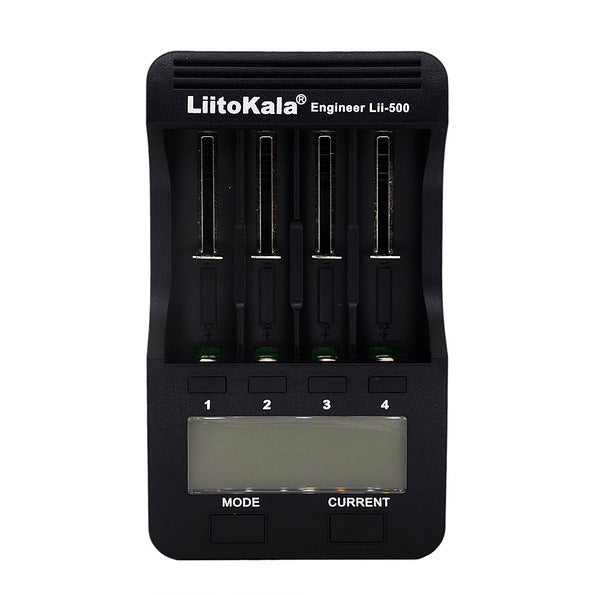 LiitoKala lii-500 18650 26660 Charger With Capacity Division/LCD Display-EU Plug