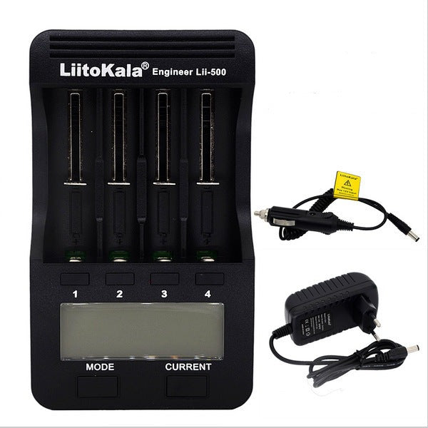 LiitoKala lii-500 18650 26660 Charger With Capacity Division/LCD Display-EU Plug