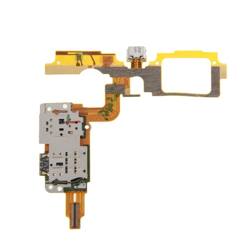 Charging Port Flex Cable + SIM Card Reader Contact  for vivo X5Max V & X5Max +