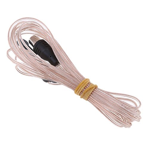 FM Antenna Connector Aerial Dipole HD Radio Connecting Cord 75 Ohm for Stereo 3.2M Aerial Connecting Cord Cable PAL Connector