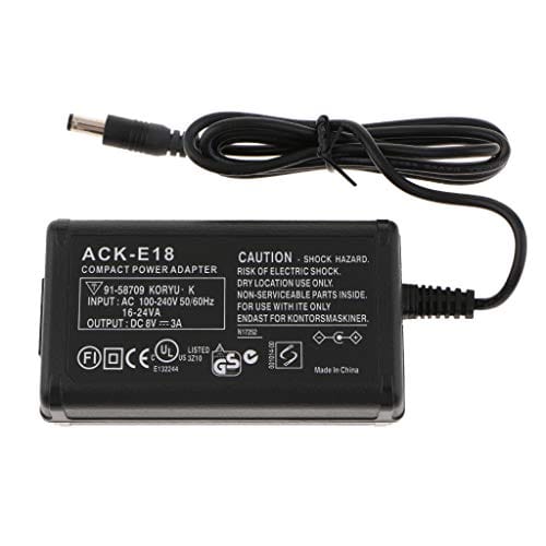 ACK-E18 Power Adapter Supply Unit + DC Coupler DR-E18 (Semi Decoded) for Canon LP-E17 Battery Camera Repair Part