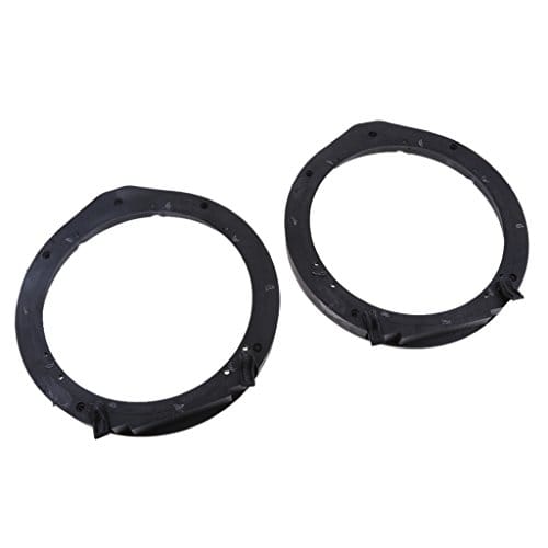 2pcs Black 6.5'' Car Speaker Mounting Spacer Adaptor Rings for Honda Civic, Accord, CRV,Fit,City