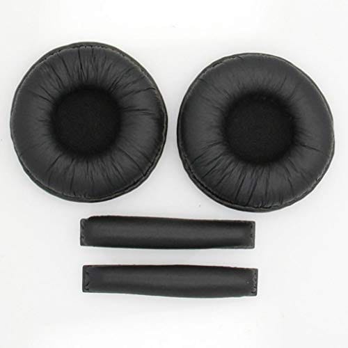 Replacement Ear Cushions + Headband Pad for Sennheiser PX200 PX80 PC36 Black