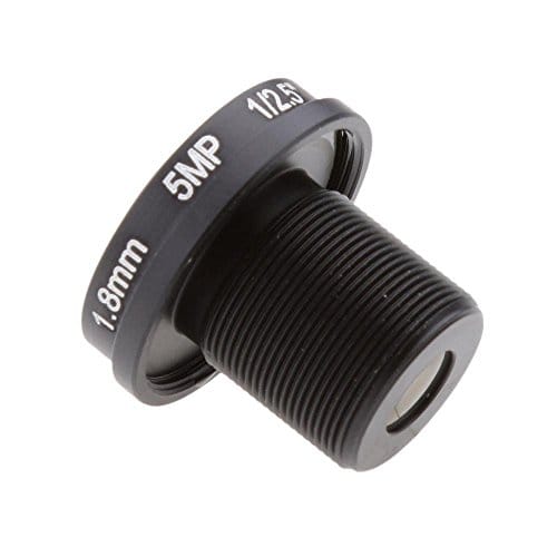 1.8mm 1/2.5 inch Fisheye Lens 5 Mega Pixel Mount M12 x 0.5 Wide Angle Security Camera Lens for Security Camera