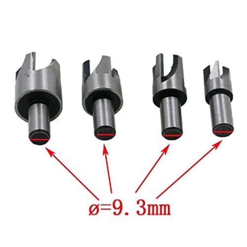 1 Set of 8 Pieces Wood Plug Cutter Straight/Tapered Claw Type Drill Bit Sets