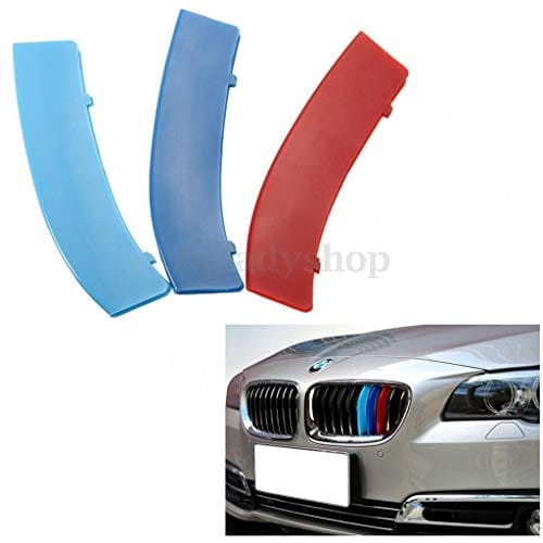 3 Color M Style Grilles Buckle Cover For BMW 3-Series 11 Bar Kidney Grill