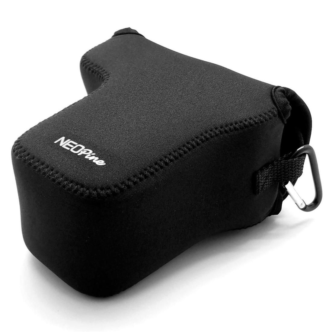 NEOpine Neoprene Shockproof Soft Case Bag with Hook for Sony ILCE-6500 / A6500 Camera (Black)