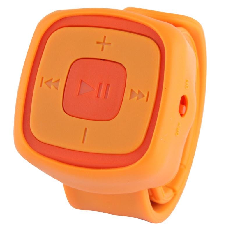 Fashionable Snap Sports Watch Style MP3 Player with TF Card Slot (Yellow)