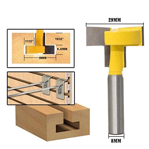 8mm 5/16-Inch Shank T-Slot Cutter Router Bit