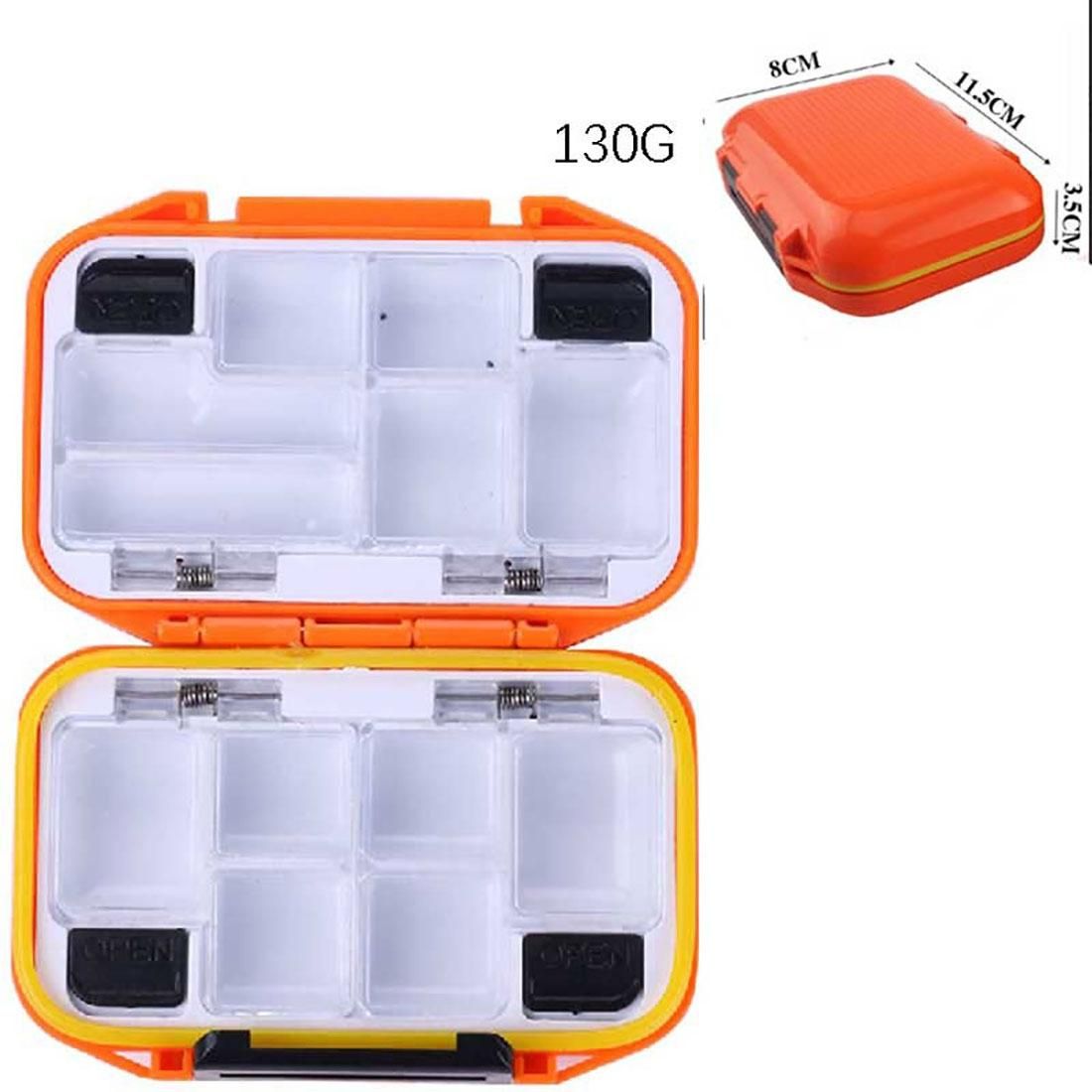 HENGJIA qt020 Waterproof Multifunction Fishing Tool Gear Storage Hooks and Fishing Bait Box , small: 11.5 x 8 x 3.5cm