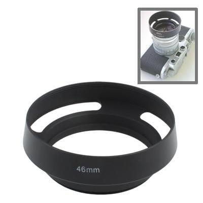 46mm Metal Vented Lens Hood for Leica (Black)