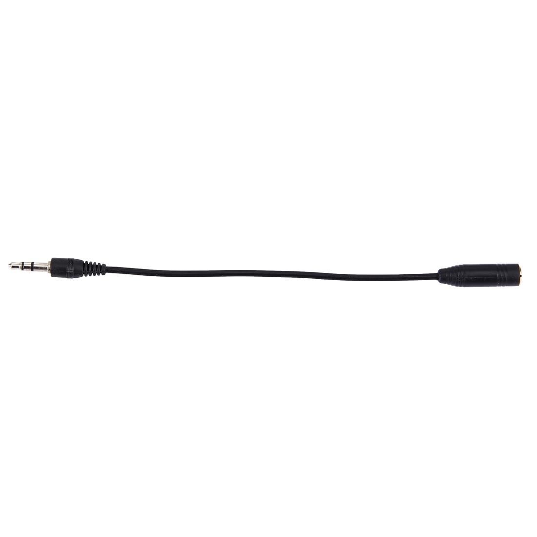 3.5 Male to 2.5 Female Converter Cable, Length: 17cm (Black)