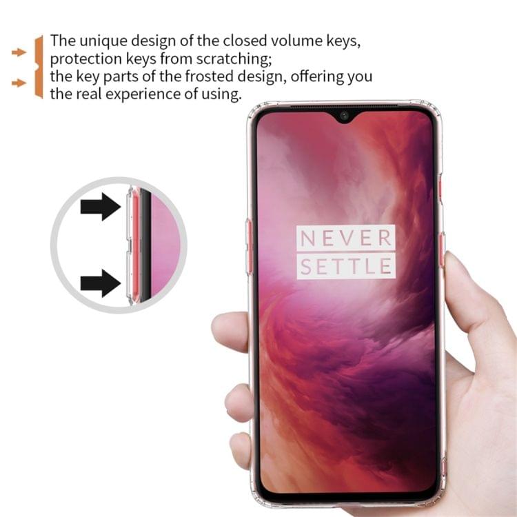 NILLKIN Nature TPU Transparent Soft Case for OnePlus 7 (Grey)