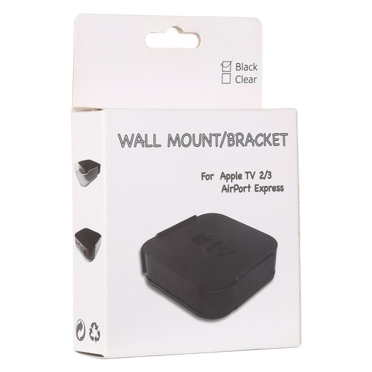 TV Box Wall Hanging Mount Bracket for Apple TV 2 / 3 / Airport Express(Transparent)