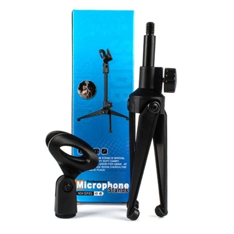 Extendable Adjustable Microphone Tripod Desktop Stand, Height: 19.5-24.5cm