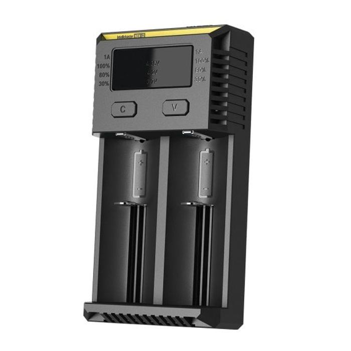 Nitecore NEW i2 Intelligent Digi Smart Charger with LED Indicator for 14500, 16340 (RCR123), 18650, 22650, 26650, Ni-MH and Ni-Cd (AA, AAA) Battery