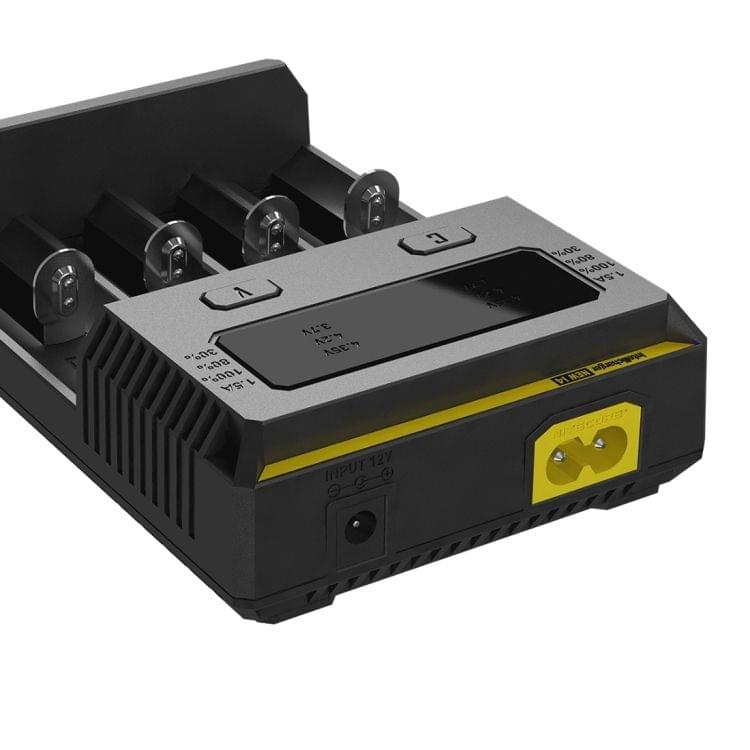 Nitecore NEW i4 Intelligent Digi Smart Charger with LED Indicator for 14500, 16340 (RCR123), 18650, 22650, 26650, Ni-MH and Ni-Cd (AA, AAA) Battery