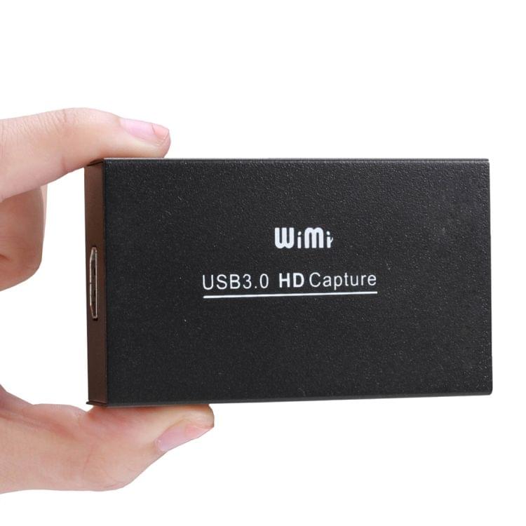 WIMI EC288 USB 3.0 HDMI 1080P Video Capture Device Stream Box, No Need Install Driver (Black)