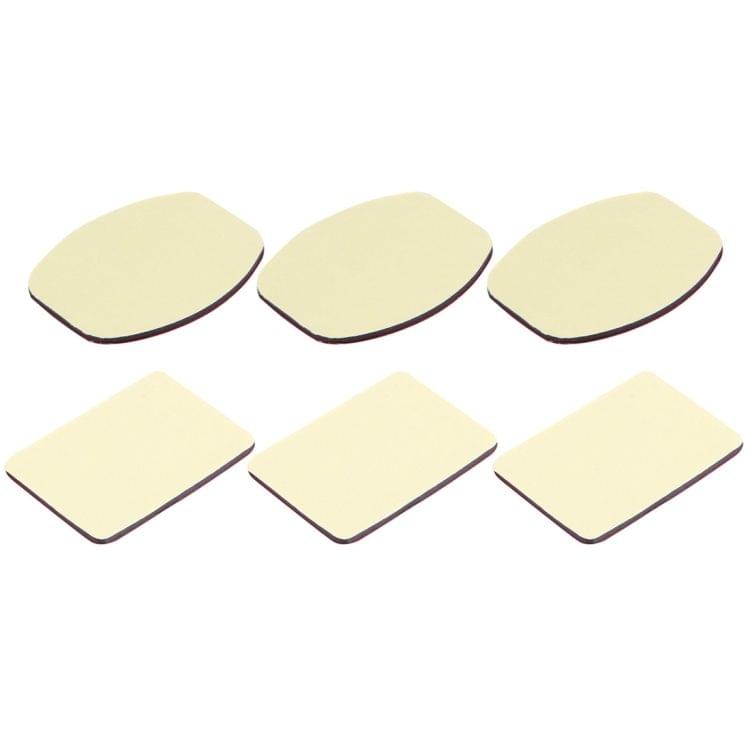 PULUZ 3 Flat 3M VHB Adhesive Pad Stickers + 3 Curved 3M VHB Adhesive Pad Stickers for GoPro HERO6 /5 /5 Session /4 Session /4 /3+ /3 /2 /1, Xiaoyi and Other Action Cameras