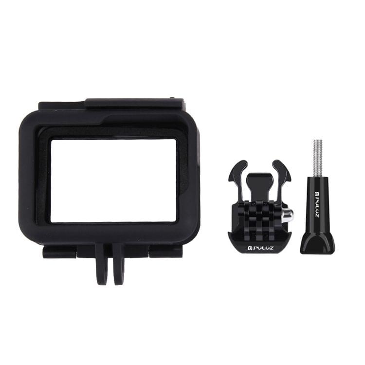 PULUZ ABS Plastic Housing Shell Frame Mount Protective Case Cage with Pedestal and Long Screw for GoPro HERO(2018)