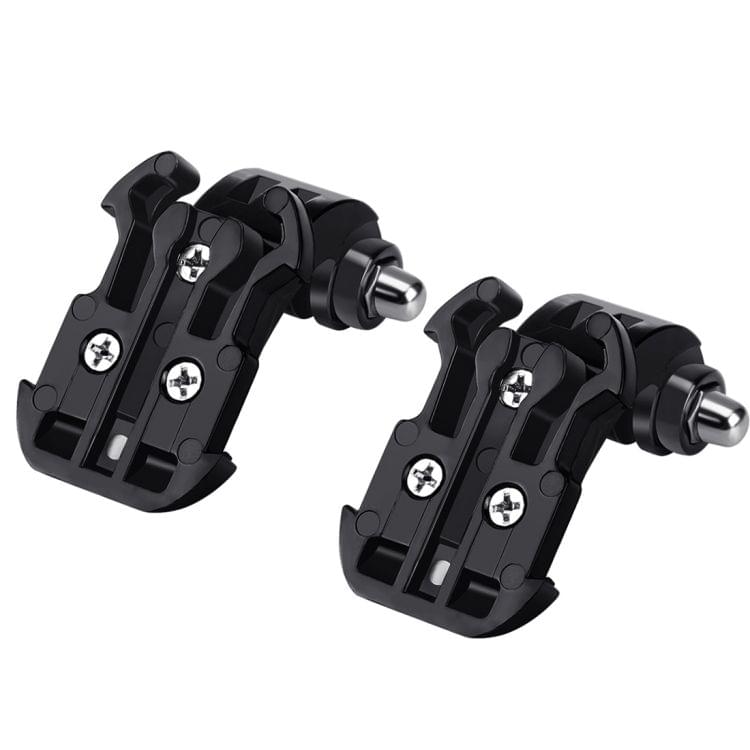 2 PCS PULUZ Black Vertical Surface J-Hook Buckle Mount Set for GoPro  NEW HERO /HERO6   /5 /5 Session /4 Session /4 /3+ /3 /2 /1, Xiaoyi and Other Action Cameras(Black)