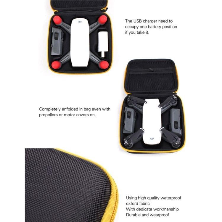 Portable Drone Body Housing Handheld Bag Protective Case for DJI Spark(Black)