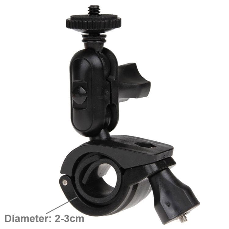 360 Degrees Rotation Bicycle Motorcycle Holder Handlebar Mount with Screw & Tripod Adapter for GoPro  NEW HERO /HERO6   /5 /5 Session /4 Session /4 /3+ /3 /2 /1, Xiaoyi and Other Action Cameras