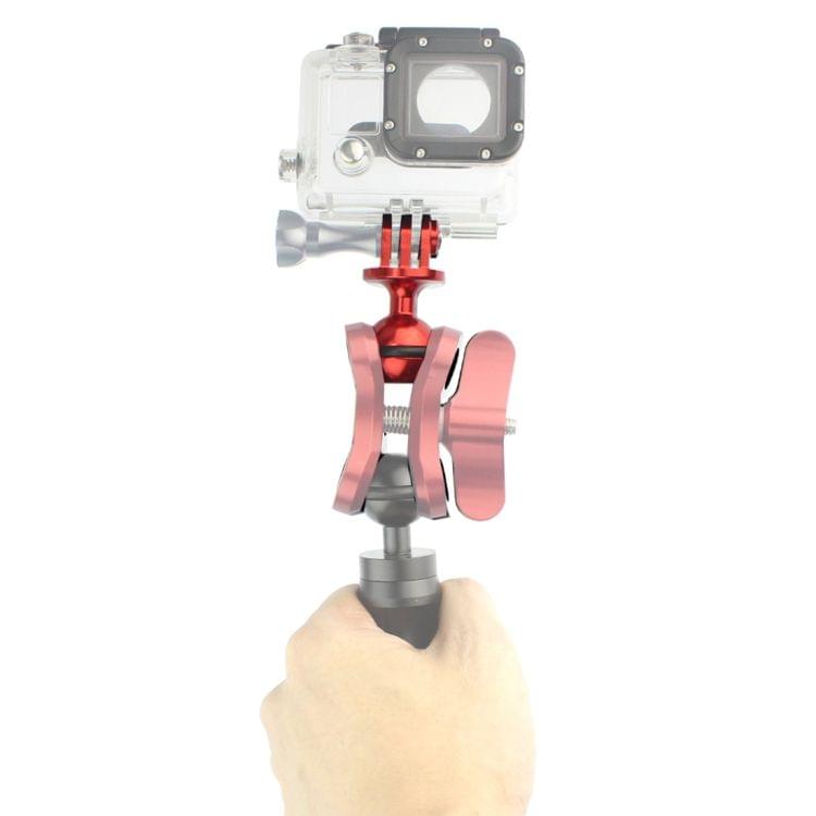 PULUZ  CNC Aluminum Ball Head Adapter Mount for DJI Osmo Action, GoPro HERO7 /6 /5 /5 Session /4 Session /4 /3+ /3 /2 /1, Xiaoyi and Other Action Cameras, Diameter: 2.5cm(Red)