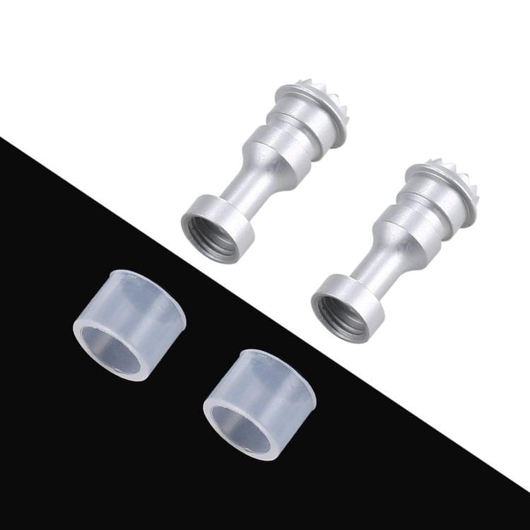 2 PCS CNC Metal Remote Controller Joystick Rocker Thumb Stick for DJI Mavic Air Drone(Silver)