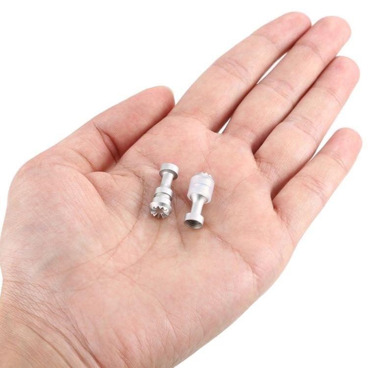 2 PCS CNC Metal Remote Controller Joystick Rocker Thumb Stick for DJI Mavic Air Drone(Silver)