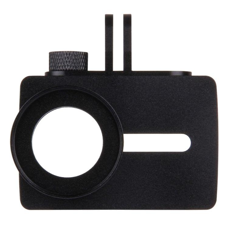 For Xiaomi Xiaoyi Yi II Sport Action Camera Aluminum Alloy Housing Protective Case with Lens Protective Cap(Black)