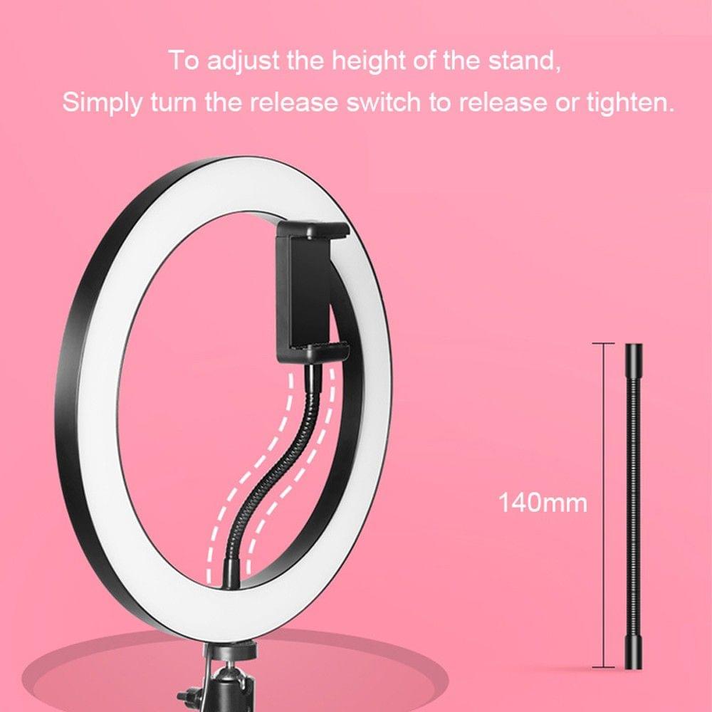 Photography LED Selfie Round Light Lighting Dimmable Wide Dimming Range Lights for Camera Photo Selfie Photography