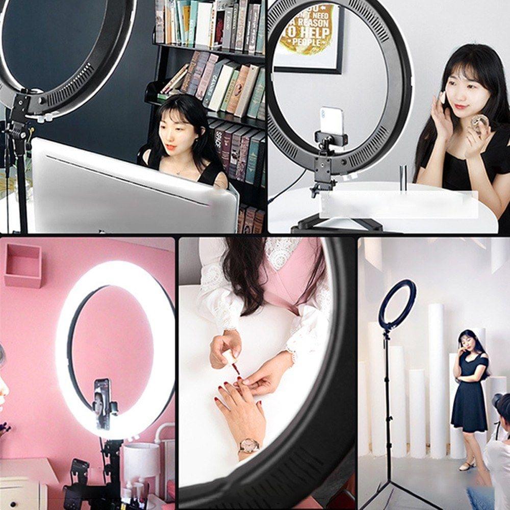 Photography LED Selfie Round Light Lighting Dimmable Wide Dimming Range Lights for Camera Photo Selfie Photography