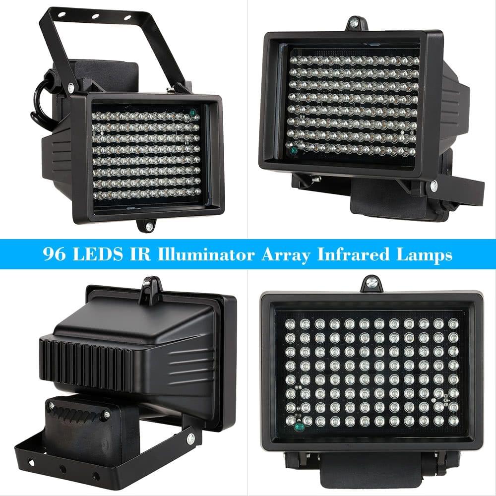 96 LEDS IR Illuminator Array Infrared Lamps Night Vision Outdoor Waterproof For CCTV Security Camera