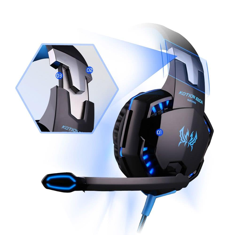 EACH G2000 Over-ear Gaming 3.5MM Headset with Mic