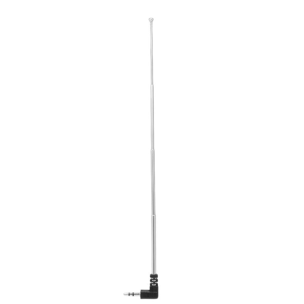 FM Radio Antenna 3.5mm Retractable Aerial 4 Sections L-Shape 240mm Antenna