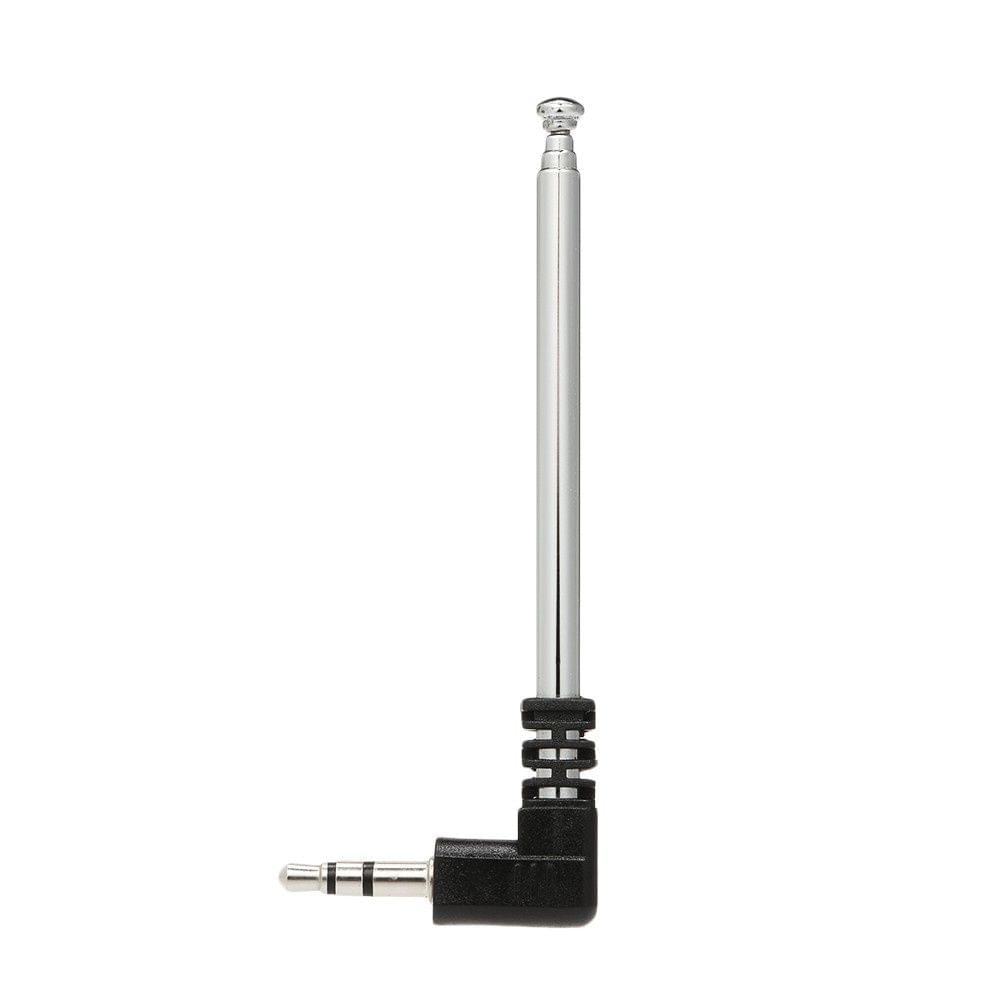 FM Radio Antenna 3.5mm Retractable Aerial 4 Sections L-Shape 240mm Antenna