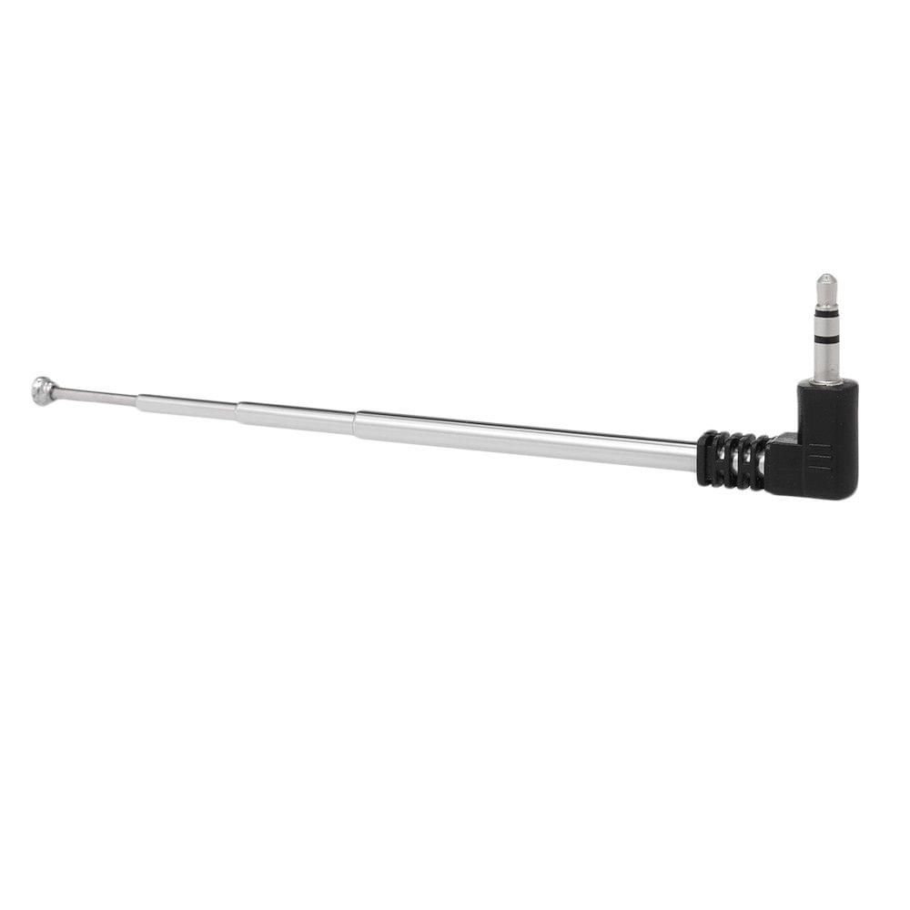 FM Radio Antenna 3.5mm Retractable Aerial 4 Sections L-Shape 240mm Antenna