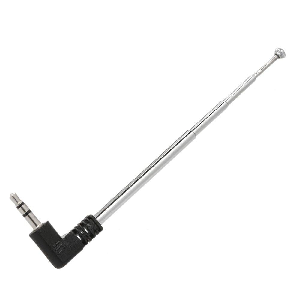 FM Radio Antenna 3.5mm Retractable Aerial 4 Sections L-Shape 240mm Antenna