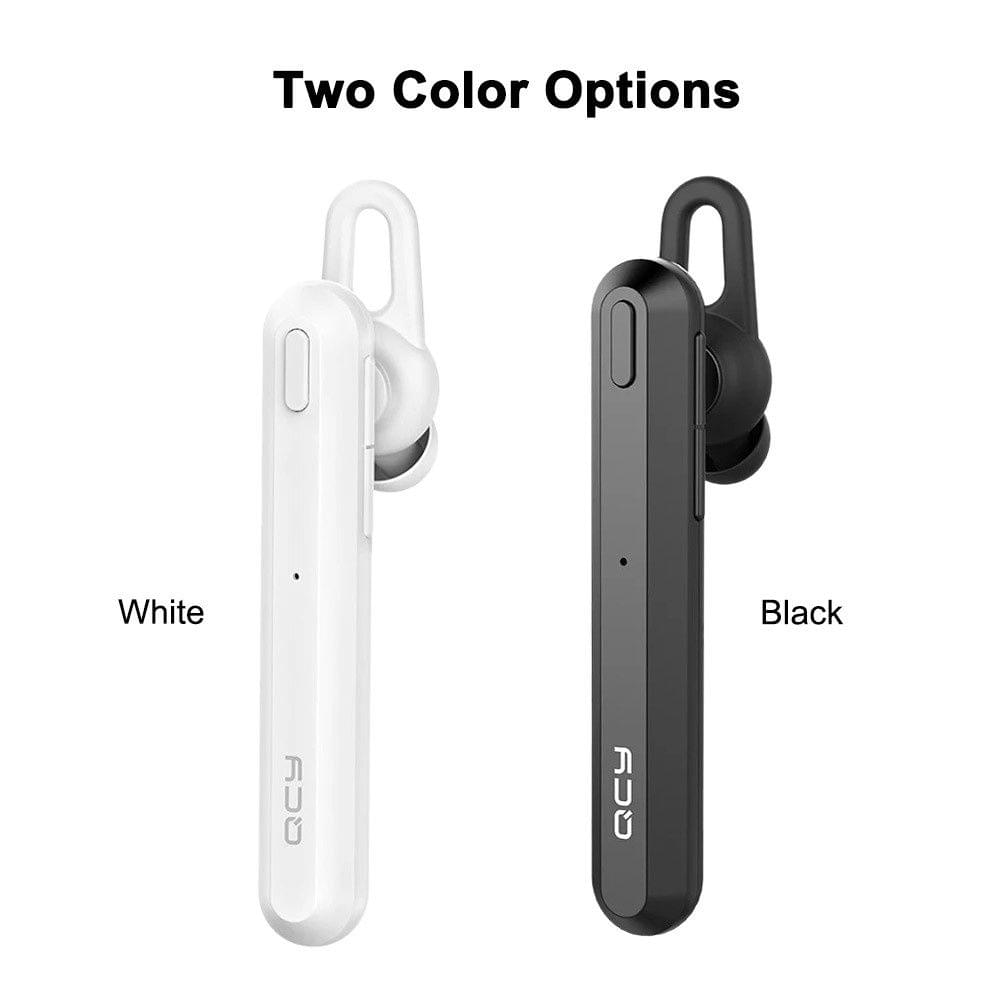 QCY A1 Single Wireless Bluetooth Headset Earphone Noise Cancelling Mic Sports Headphone Hands-Free Earbuds for Office Travel Driving