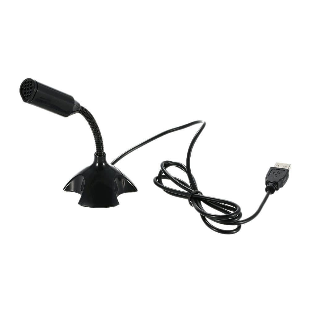 USB Desktop Microphone 360° Adjustable Microphone Support Voice Chatting Recording Mic for PC Mac with a USB port