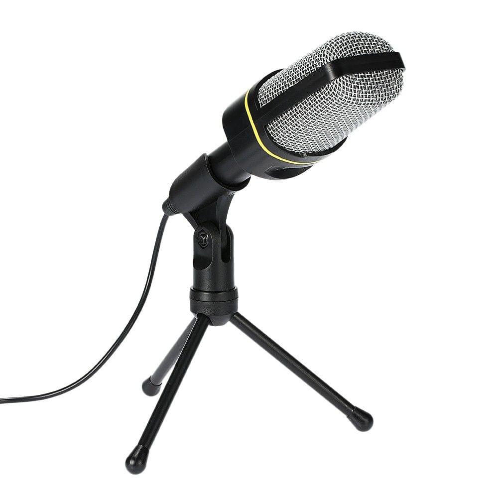 Desktop Microphone with Tripod Professional Podcast Studio Microphone For Laptop/PC (3.5mm Jack/2.1M-Cable) For Recording Vocals & Acoustic Instruments